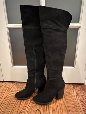 Express Suede Over the Knee Boots